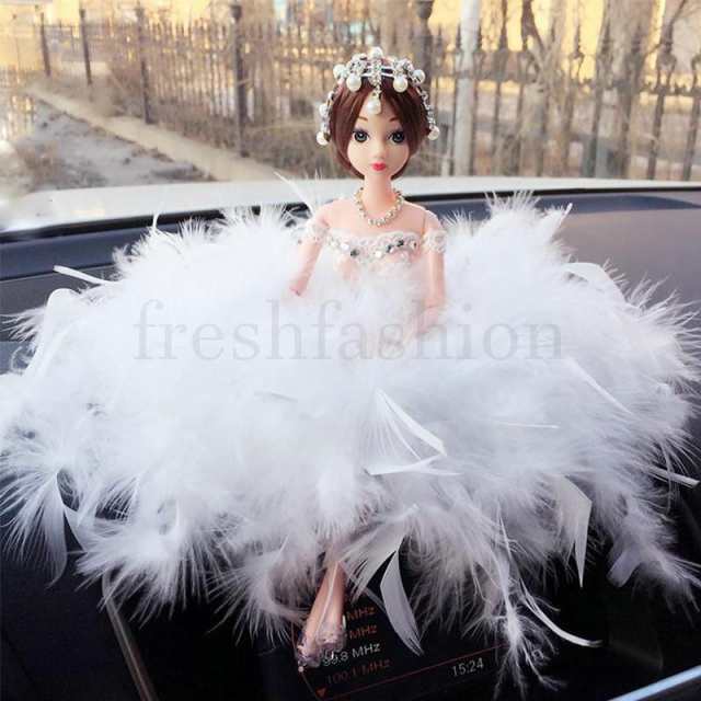 人形 ひな人形 車載用 置物 羽毛製品のウェディング ドレス プレゼント 可愛い 小物 飾り物 おもちゃ